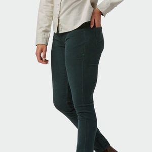 Stio Organic Cotton Green Corduroy Pants Size 10